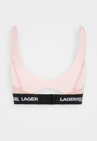 KARL LAGERFELD LOGO PEEPHOLE BRA - Sutiã triangular - pink