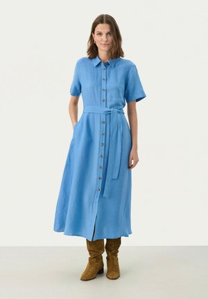 Shirt dress - silver lake blue