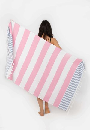 MAЯSIKØH, MARINA TERRY TOWEL - Serviette de plage - pink-navy
