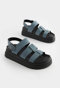 Next Sandály na platformě - denim
