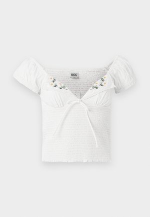 BDG Urban Outfitters CAMERON COLLAR BLOUSE - Blūze - white