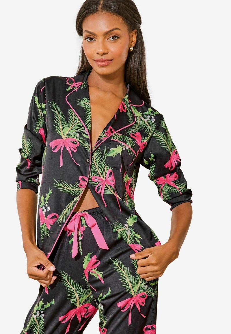 Lipsy REGULAR FIT - LONG SLEEVE  - Pyžamová súprava - black