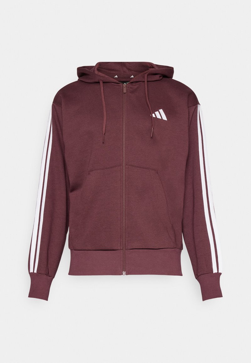 adidas Sportswear Sweater met rits donkerrood adidas Sportswear Sweater met rits donkerrood