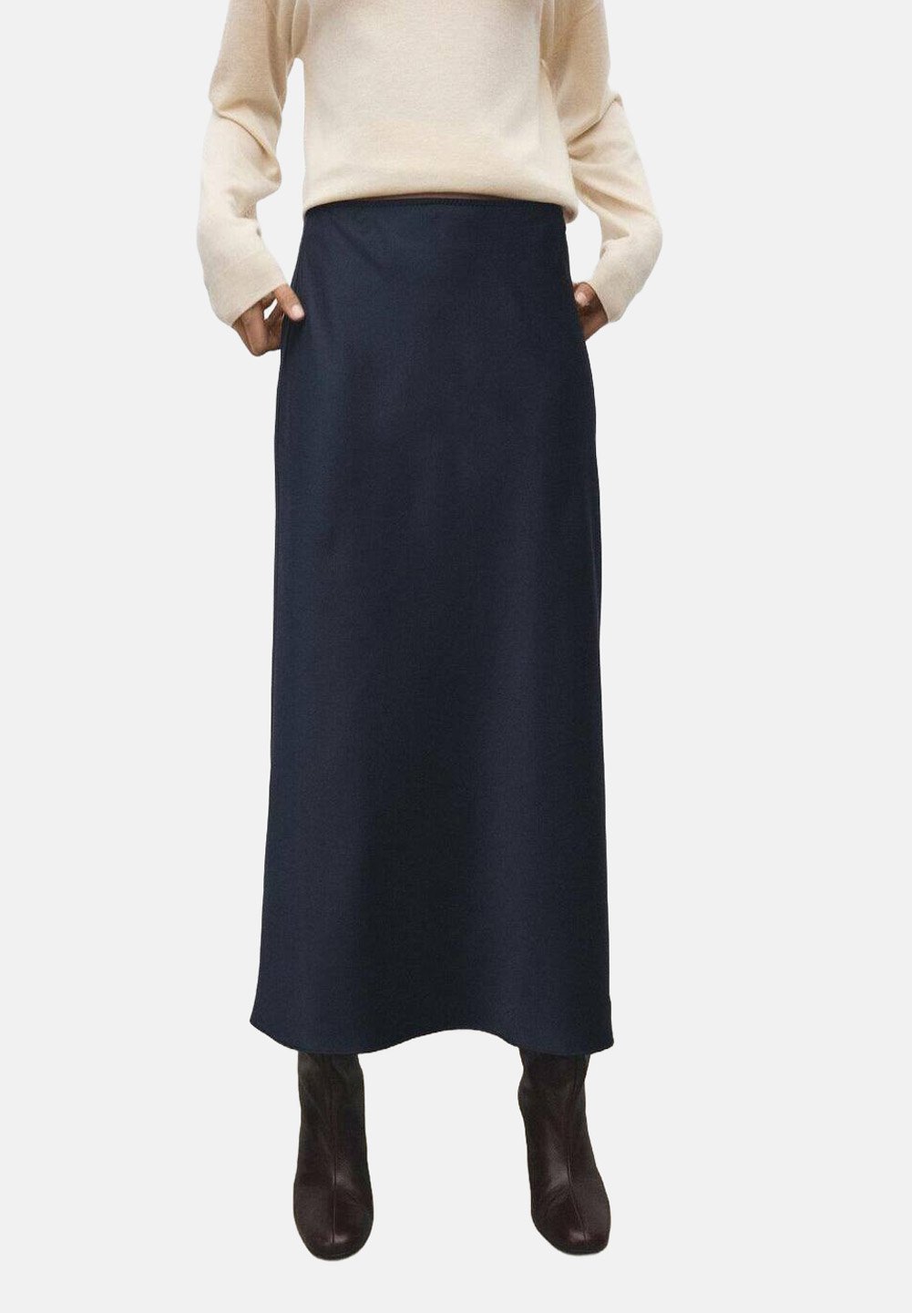 Jupe Longue Classique Bleu Marine M&S (Marks And Spencer) - Taille 6 - Neuf Avec étiquettes