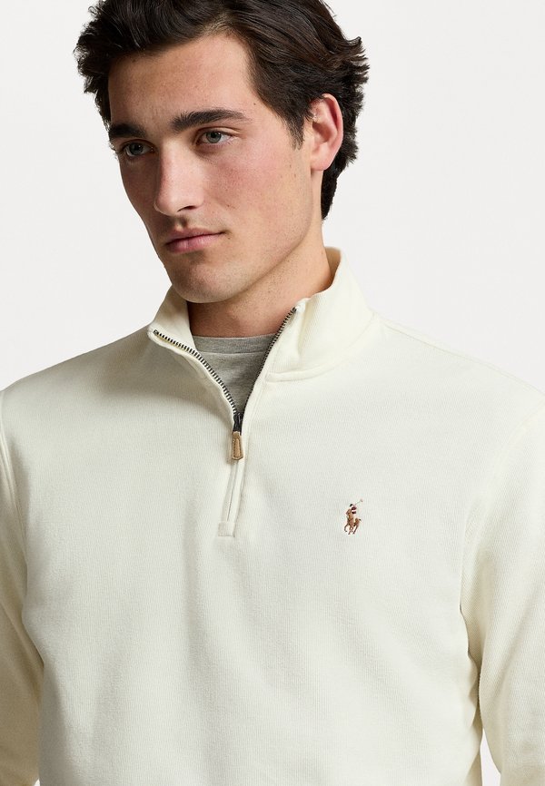 ESTATE RIB QUARTER ZIP PULLOVER - Jumper - chic cream4