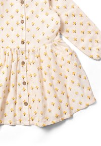 Little Green Radicals CHECK COMFY POCKET - Blusenkleid - cream