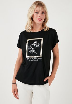 REGULAR FIT - Print T-shirt - black