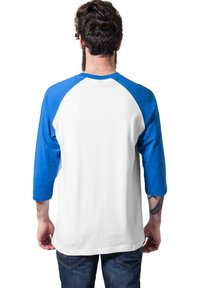 Urban Classics CONTRAST 3/4 SLEEVE RAGLAN - Langarmshirt - wht blu