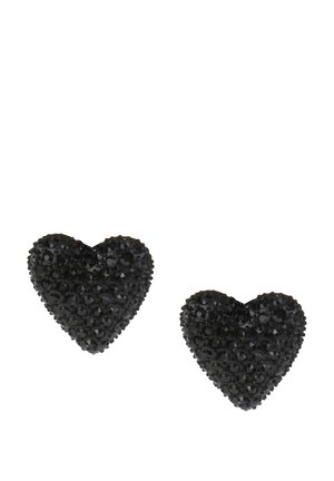 STONE HEART STUD  - Orecchini - black