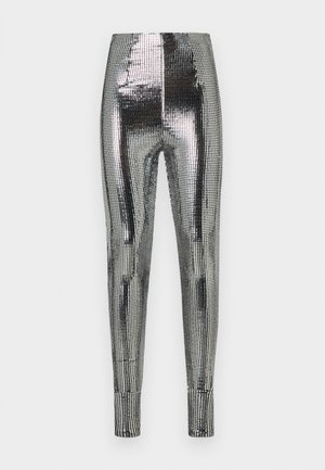 PANTS - Leggings - Pantaloni - silver coloured