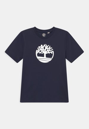SHORT SLEEVES - Triko s potiskem - navy