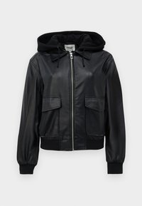 ONLSADIE MIX HOOD JACKET  - Jacka i konstläder - black