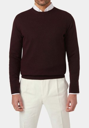 Oscar Jacobson VALTER - Strickpullover - cherry red