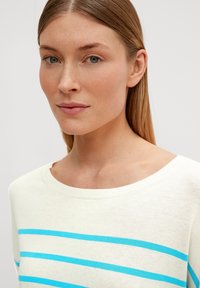 comma Strickpullover - türkis