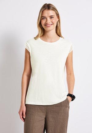 MIT DETAILS - T-shirt con stampa - weiß