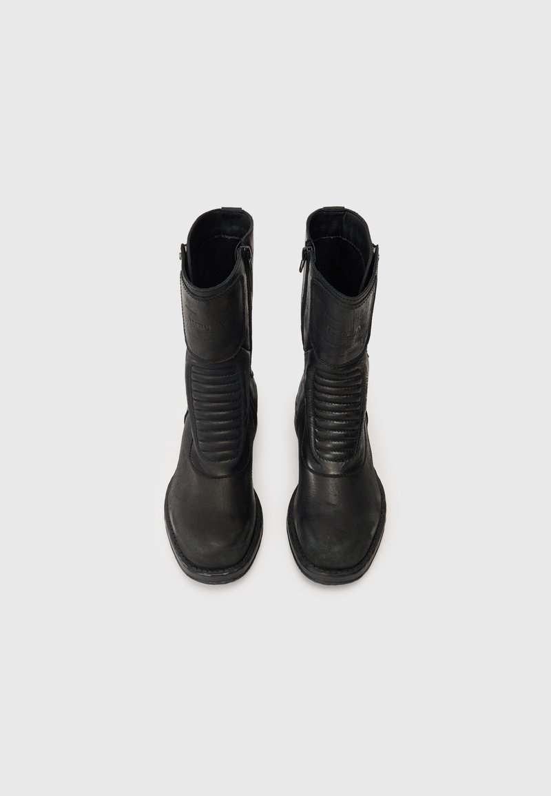 DREAM PAIRS Militaire rijlaarzen tot halverwege de kuit voor meisjes,Size 32,Zwart/Ve,KBO211