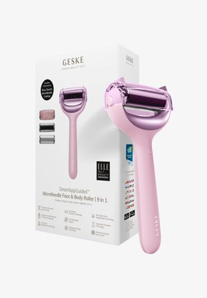 GESKE MICRONEEDLE FACE BODY ROLLER | 9 IN 1 - Hudplejeredskab - pink