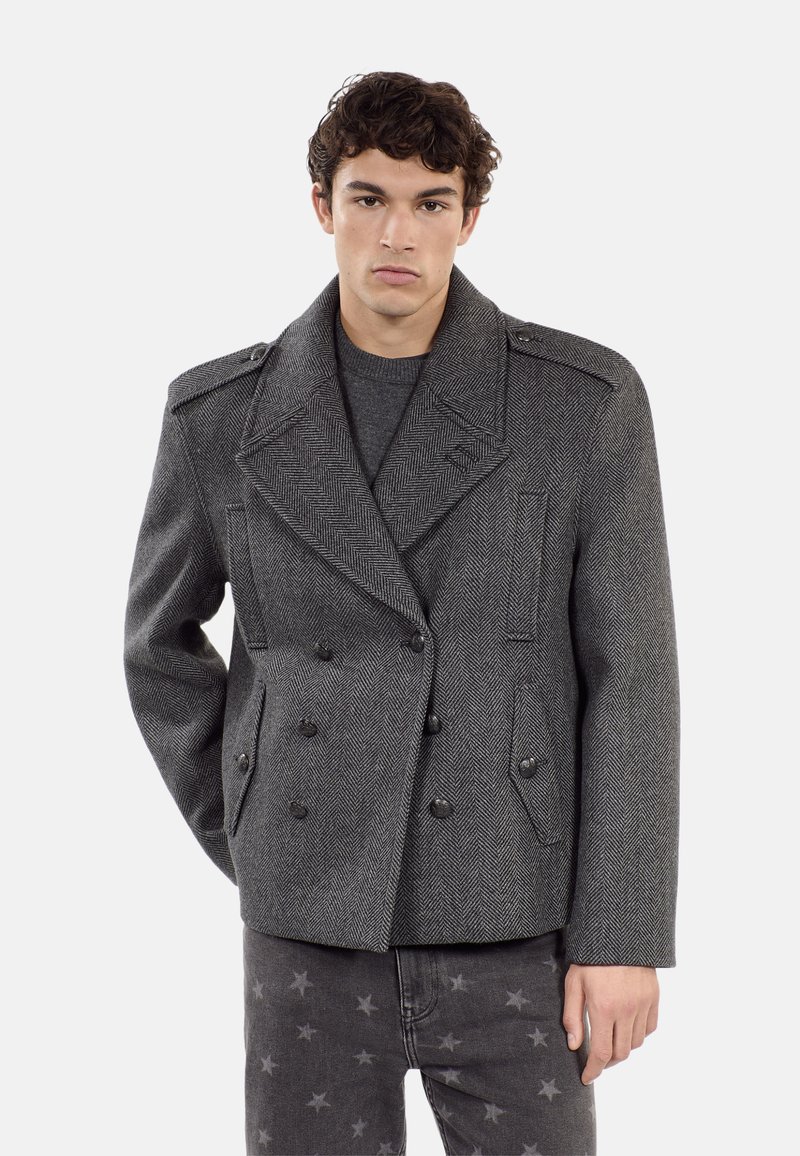 The Kooples Abrigo clásico - black grey