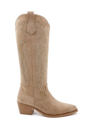Bottes de cowboy / motard - taupe