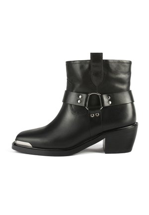 COMMON GROUND - Cowboy/biker ankle boot - black