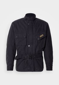 WASHED CASUAL JACKET - Mezisezónní bunda  - black