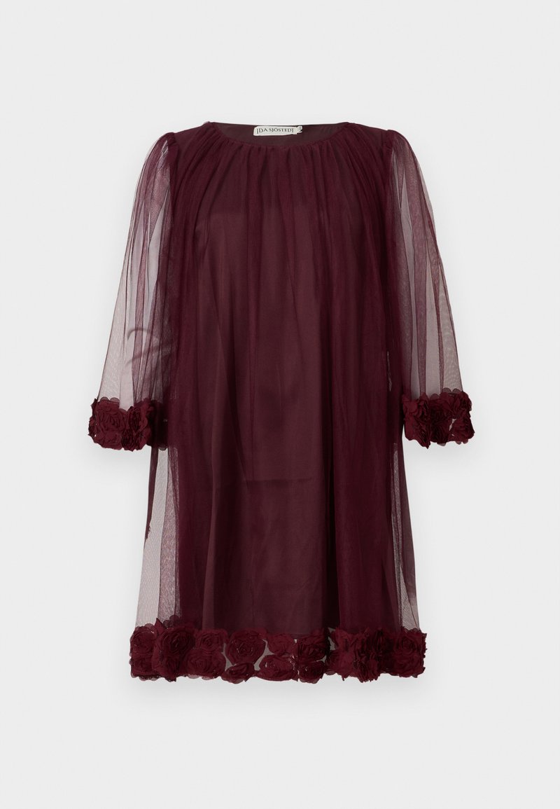 Ida Sjöstedt RIVER ROSE DRESS - Cocktailklänning - burgundy/mörkröd ...