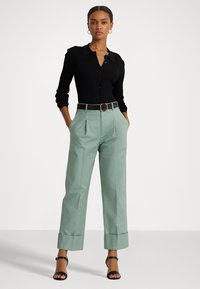 Lauren Ralph Lauren Double Faced Cotton Ankle Trouser - Pantalon classique - soft laurel