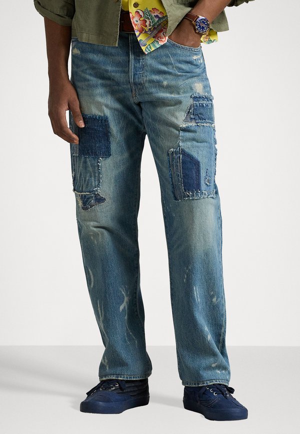 VINTAGE CLASSIC DISTRESSED JEAN - Jeans Straight Leg