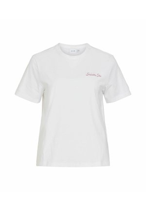 VILA, VINORA S/S T-SHIRT - NOOS - Camiseta básica - bright white