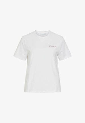 VILA, VINORA S/S T-SHIRT - NOOS - Camiseta básica - bright white
