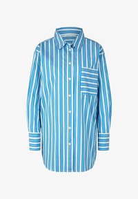 Selected, vertical blue white stripe