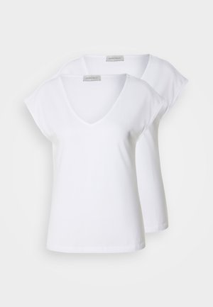 Anna Field 2 PACK - T-shirt basic - white/white