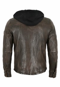 Redpoint OVERSHIRT - Lederjacke - braun