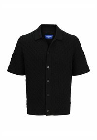 EINFARBIG - Neuletakki - black