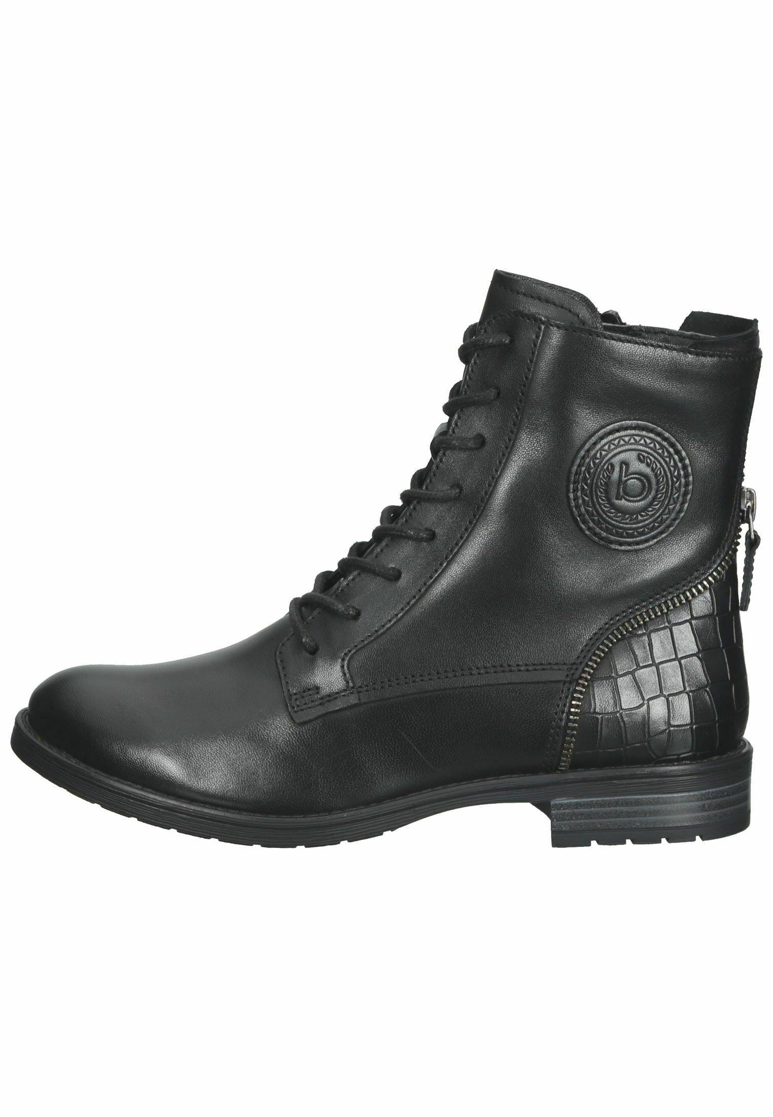 Bugatti Veterboots - black/reptile print/zwart - Zalando.nl