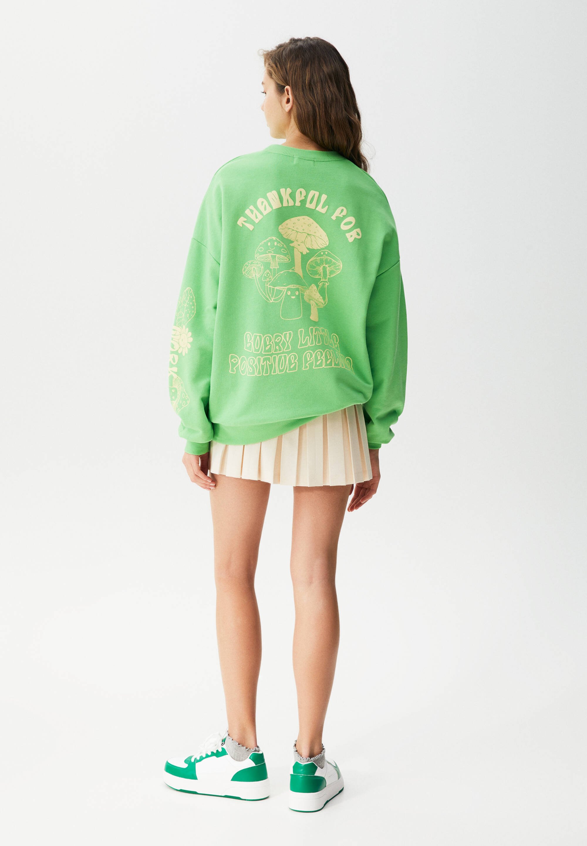 SLEEVE GRAPHIC - Sweatshirt - green 