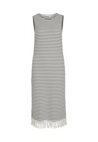VISIF O NECK MIDI DRESS - Etuikjole - cloud dancer/black