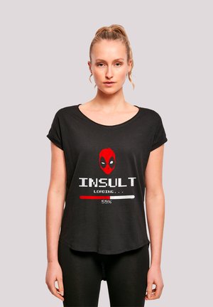 MARVEL DEADPOOL INSULT LOADING PREMIUM SUPERHELDEN IRON MAN CA - Print T-shirt - black