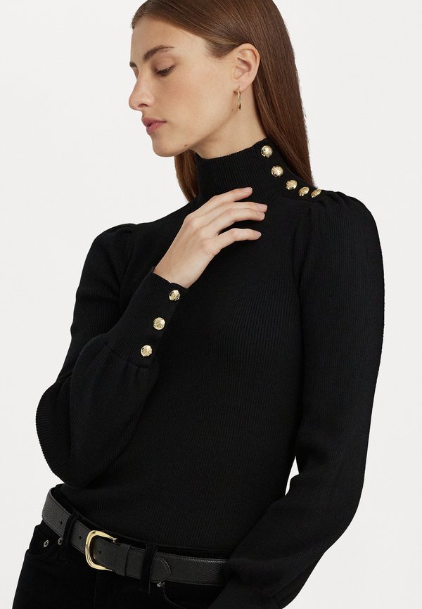 BUTTON TRIM MOCKNECK JUMPER - Jumper3