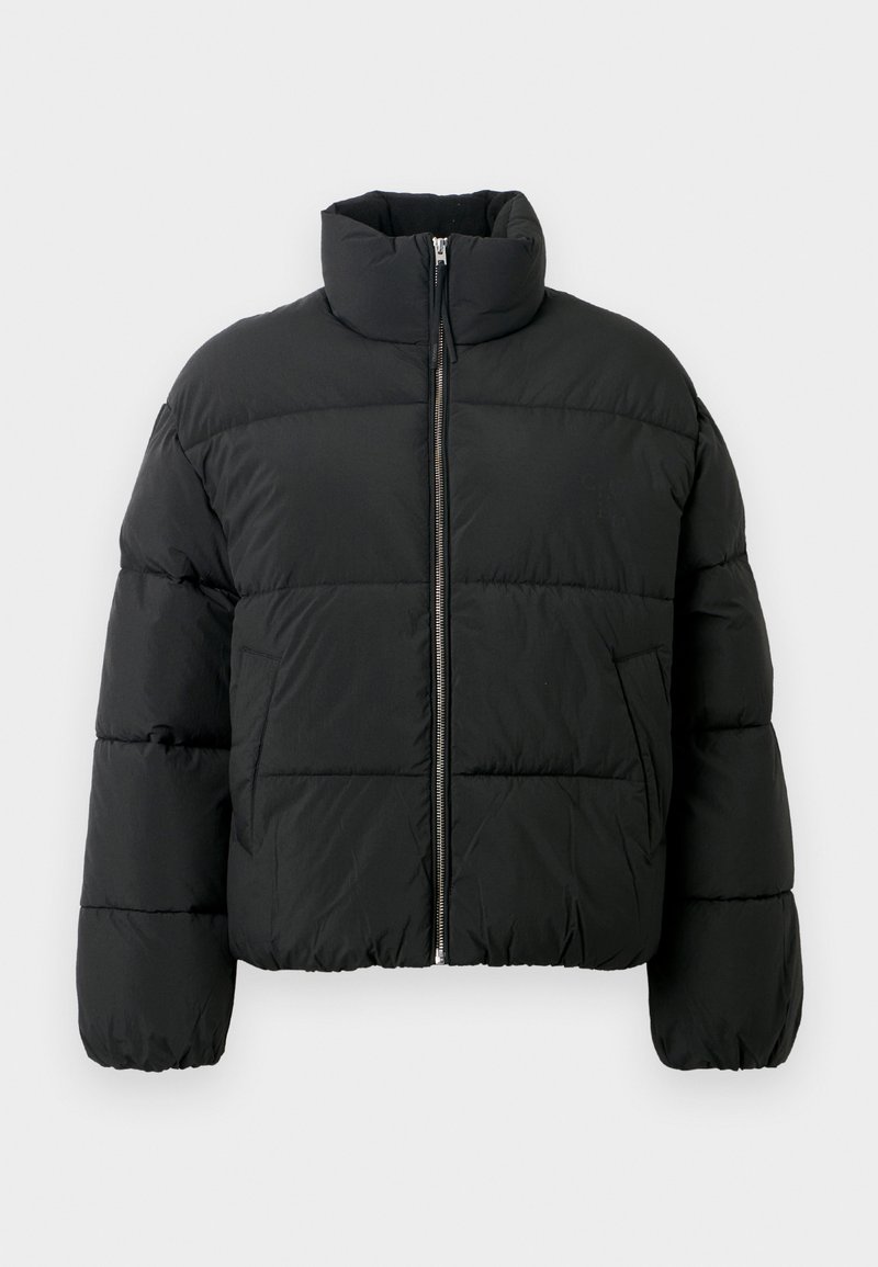 closed Winterjas zwart