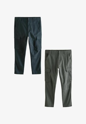 RICH STRETCH 2 PACK - Oldalzsebes nadrágok - charcoal grey navy blue