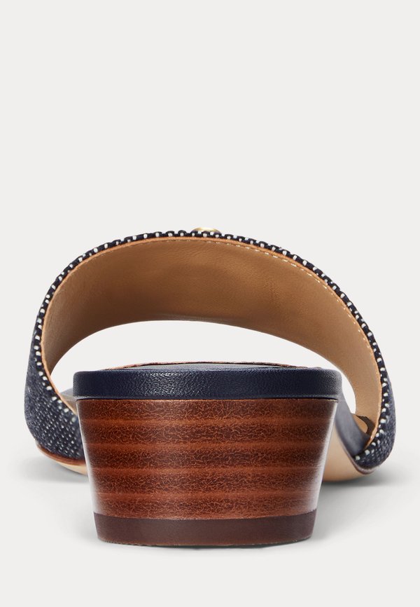 ANCHOR-LOGO CROSS-DYED CANVAS SANDAL - Heeled mules2