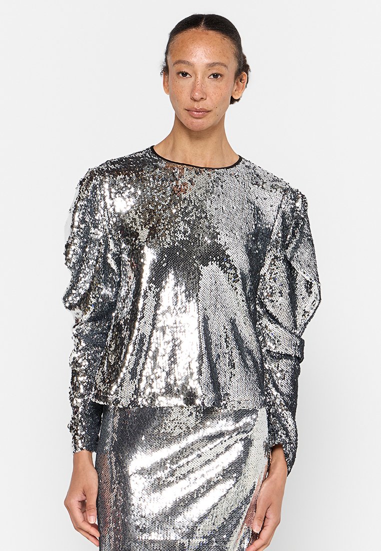 Stella Nova Blouse zilverkleurig