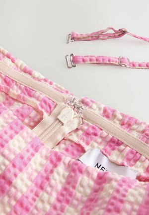 Next REGULAR FIT - BANDEAU  - Day dress - pink check