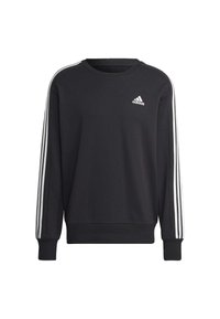 adidas Sportswear ESSENTIALS 3-STRIPES - Športni pulover - black