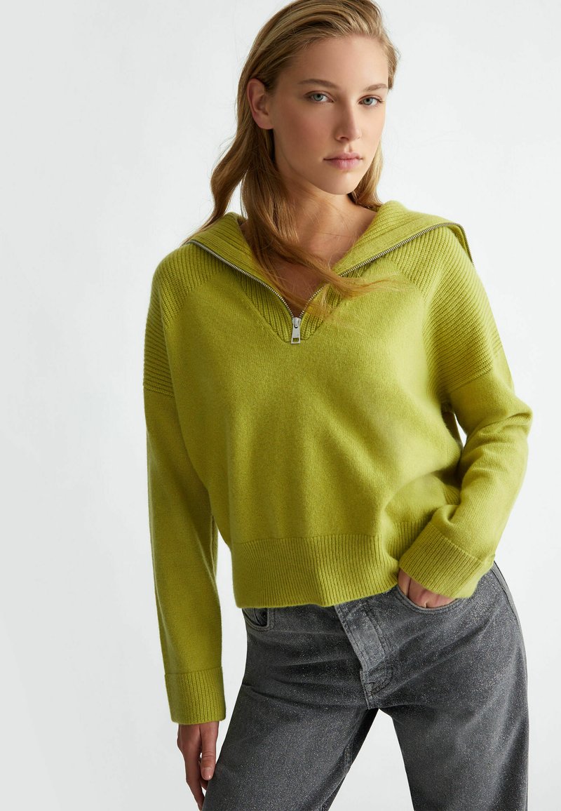 LIU JO WITH ZIP - Maglione - green
