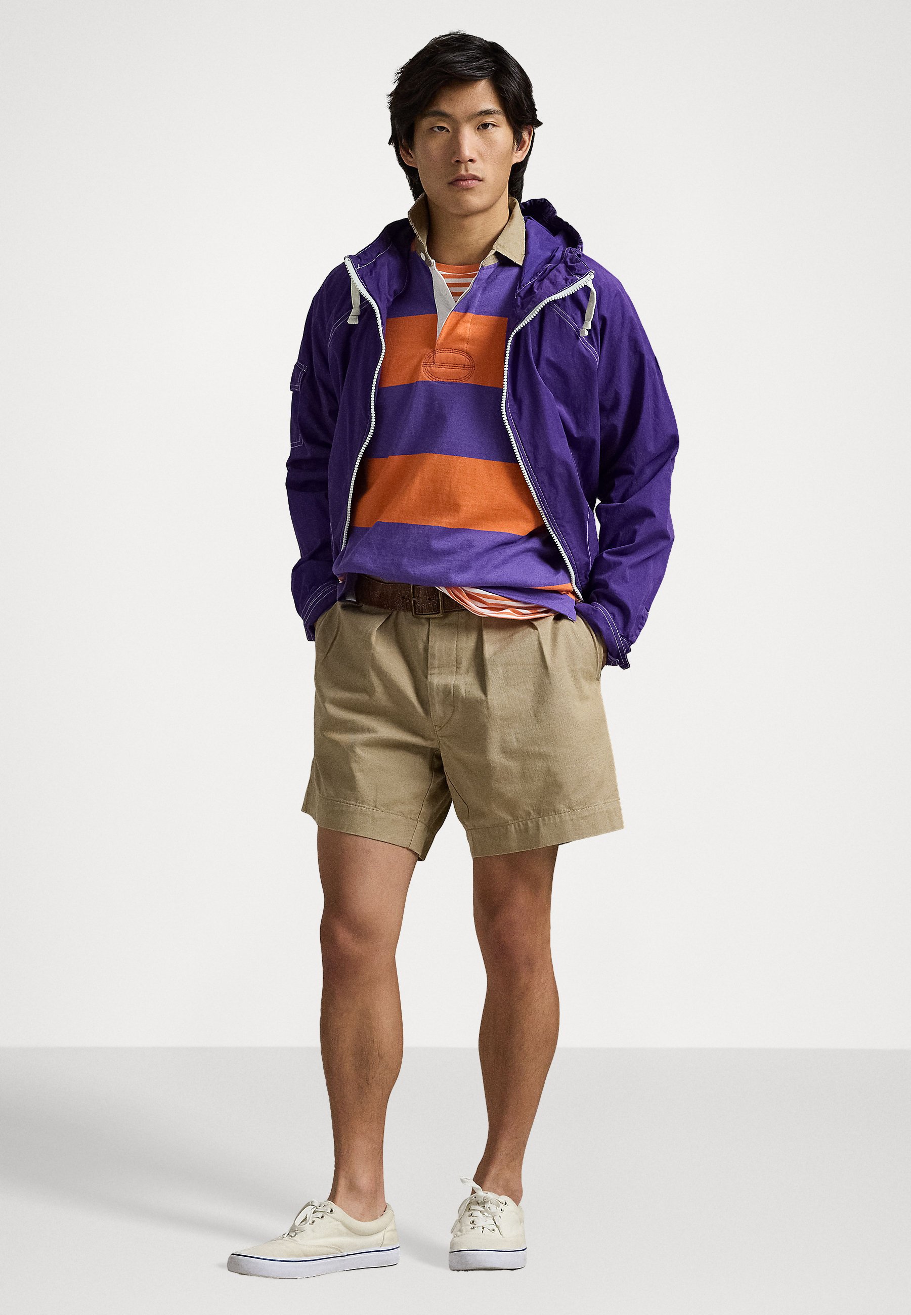 Polo Ralph Lauren CLASSIC FIT KHAKI-COLLAR RUGBY SHIRT