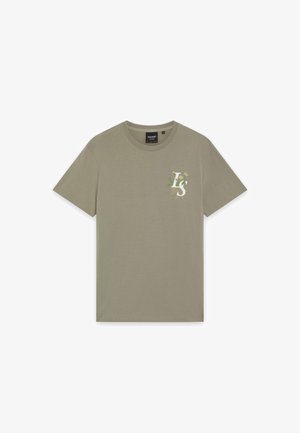 Lyle & Scott, DANDELION SCRIPT GRAPHIC T-SHIRT - T-shirt imprimé - y lint