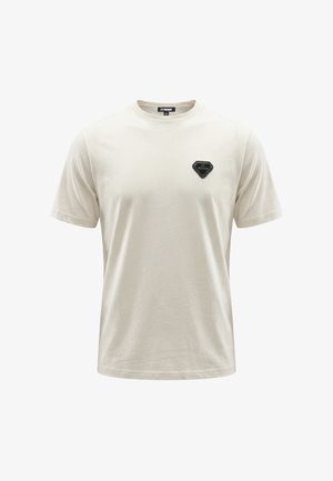 2Y Premium, KRAX BASIC SLIM FIT TEE - Lihtne T-särk - cream