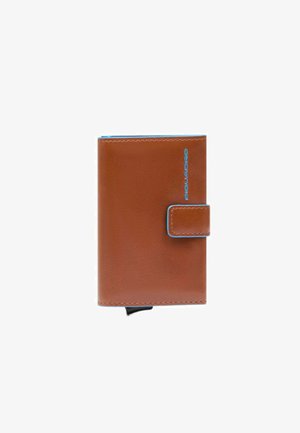 PORTE-CARTES DE CRÉDIT EN MÉTAL AVEC PROTECTION RFID - Visitekaarthouder - marrone